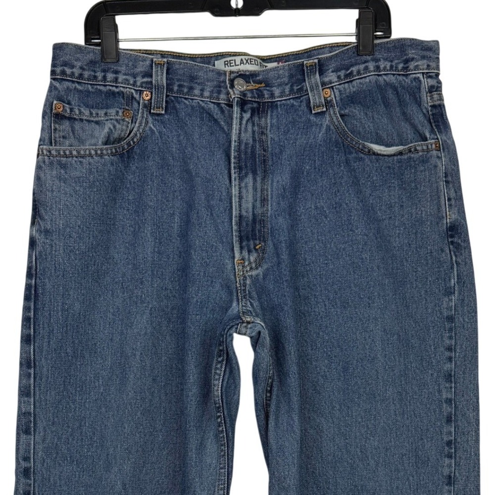 Vintage Y2K Levi's 550 Relaxed Fit Jeans Mens 36x32 Blue Medium Wash Denim Taper